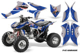 ATV Graphics Kit Quad Decal Sticker Wrap For Honda TRX450R TRX450ER WARHAWK BLUE