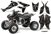 Load image into Gallery viewer, ATV Graphics Kit Quad Decal Sticker Wrap For Honda TRX450R TRX450ER REAPER BLACK-atv motorcycle utv parts accessories gear helmets jackets gloves pantsAll Terrain Depot