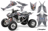 ATV Graphics Kit Quad Decal Sticker Wrap For Honda TRX450R TRX450ER TBOMBER SILVER