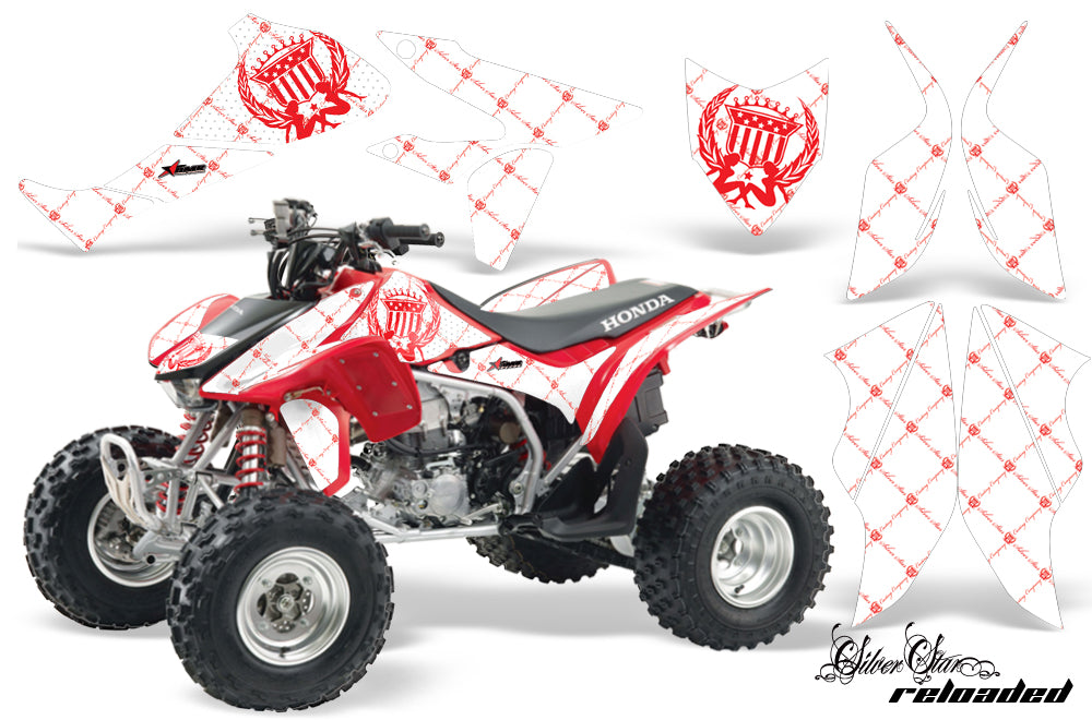 ATV Graphics Kit Quad Decal Sticker Wrap For Honda TRX450R TRX450ER RELOADED RED WHITE-atv motorcycle utv parts accessories gear helmets jackets gloves pantsAll Terrain Depot