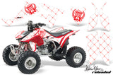 ATV Graphics Kit Quad Decal Sticker Wrap For Honda TRX450R TRX450ER RELOADED RED WHITE