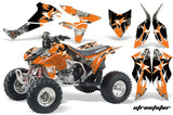 ATV Graphics Kit Quad Decal Sticker Wrap For Honda TRX450R TRX450ER STREET STAR ORANGE
