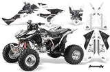 ATV Graphics Kit Quad Decal Sticker Wrap For Honda TRX450R TRX450ER TOXIC BLACK WHITE