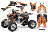 ATV Graphics Kit Quad Decal Sticker Wrap For Honda TRX450R TRX450ER TOXIC BLACK ORANGE