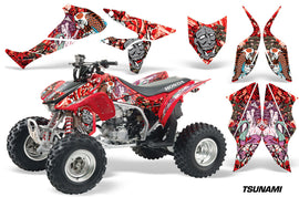 ATV Graphics Kit Quad Decal Sticker Wrap For Honda TRX450R TRX450ER TSUNAMI RED-atv motorcycle utv parts accessories gear helmets jackets gloves pantsAll Terrain Depot