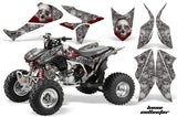 ATV Graphics Kit Quad Decal Sticker Wrap For Honda TRX450R TRX450ER BONES SILVER