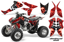Load image into Gallery viewer, ATV Graphics Kit Quad Decal Sticker Wrap For Honda TRX450R TRX450ER CHECKERED RED BLACK-atv motorcycle utv parts accessories gear helmets jackets gloves pantsAll Terrain Depot