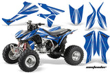 ATV Graphics Kit Quad Decal Sticker Wrap For Honda TRX450R TRX450ER CONTENDER WHITE BLUE