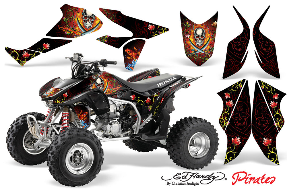 ATV Graphics Kit Quad Decal Sticker Wrap For Honda TRX450R TRX450ER EDHP RED-atv motorcycle utv parts accessories gear helmets jackets gloves pantsAll Terrain Depot