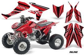 ATV Graphics Kit Quad Decal Sticker Wrap For Honda TRX450R TRX450ER INLINE RED BLACK-atv motorcycle utv parts accessories gear helmets jackets gloves pantsAll Terrain Depot