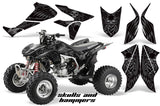 ATV Graphics Kit Quad Decal Sticker Wrap For Honda TRX450R TRX450ER HISH SILVER