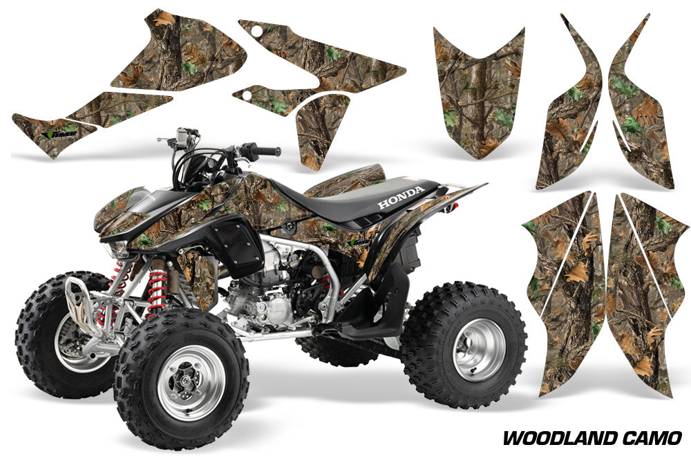 ATV Graphics Kit Quad Decal Sticker Wrap For Honda TRX450R TRX450ER WOODLAND CAMO-atv motorcycle utv parts accessories gear helmets jackets gloves pantsAll Terrain Depot