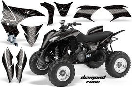 ATV Graphics Kit Quad Decal Sticker Wrap For Honda TRX700XX 2009-2015 DIAMOND RACE BLACK SILVER-atv motorcycle utv parts accessories gear helmets jackets gloves pantsAll Terrain Depot