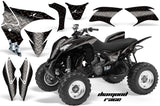 ATV Graphics Kit Quad Decal Sticker Wrap For Honda TRX700XX 2009-2015 DIAMOND RACE BLACK SILVER