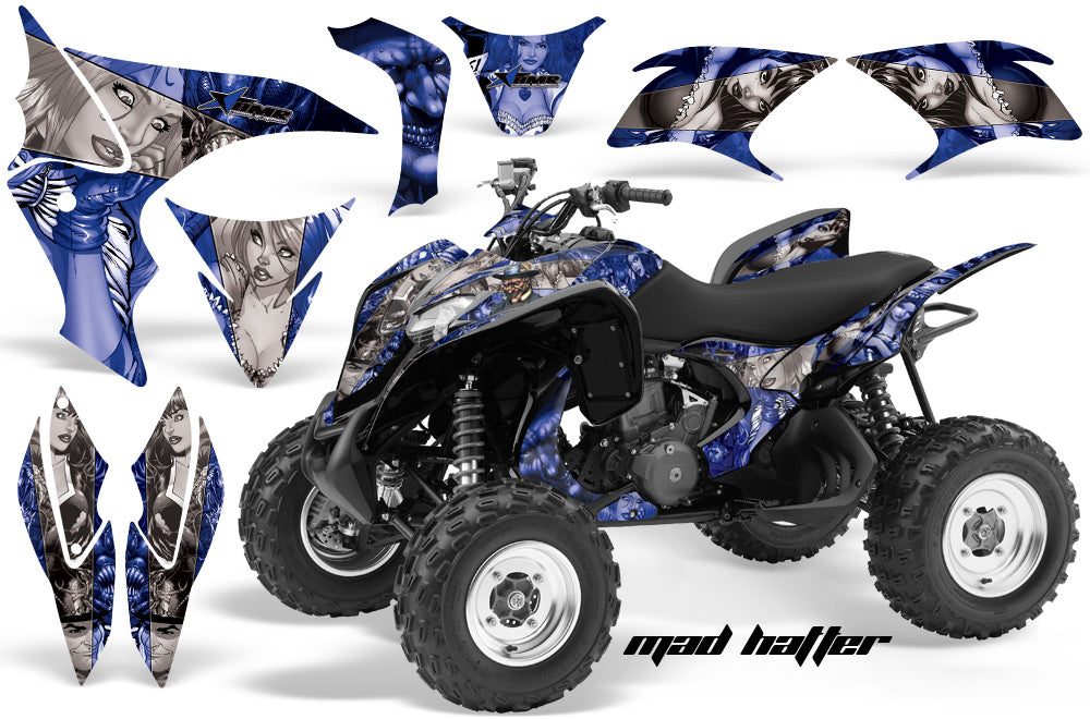 ATV Graphics Kit Quad Decal Sticker Wrap For Honda TRX700XX 2009-2015 HATTER SILVER BLUE-atv motorcycle utv parts accessories gear helmets jackets gloves pantsAll Terrain Depot