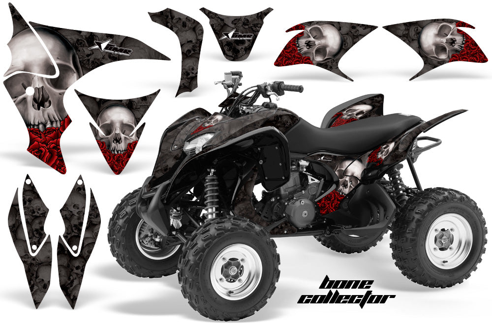ATV Graphics Kit Quad Decal Sticker Wrap For Honda TRX700XX 2009-2015 BONES BLACK-atv motorcycle utv parts accessories gear helmets jackets gloves pantsAll Terrain Depot