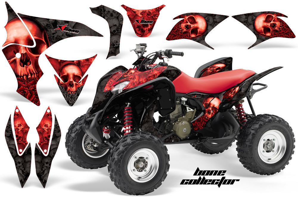 ATV Graphics Kit Quad Decal Sticker Wrap For Honda TRX700XX 2009-2015 BONES RED BLACK-atv motorcycle utv parts accessories gear helmets jackets gloves pantsAll Terrain Depot