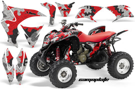 ATV Graphics Kit Quad Decal Sticker Wrap For Honda TRX700XX 2009-2015 CAMOPLATE RED-atv motorcycle utv parts accessories gear helmets jackets gloves pantsAll Terrain Depot