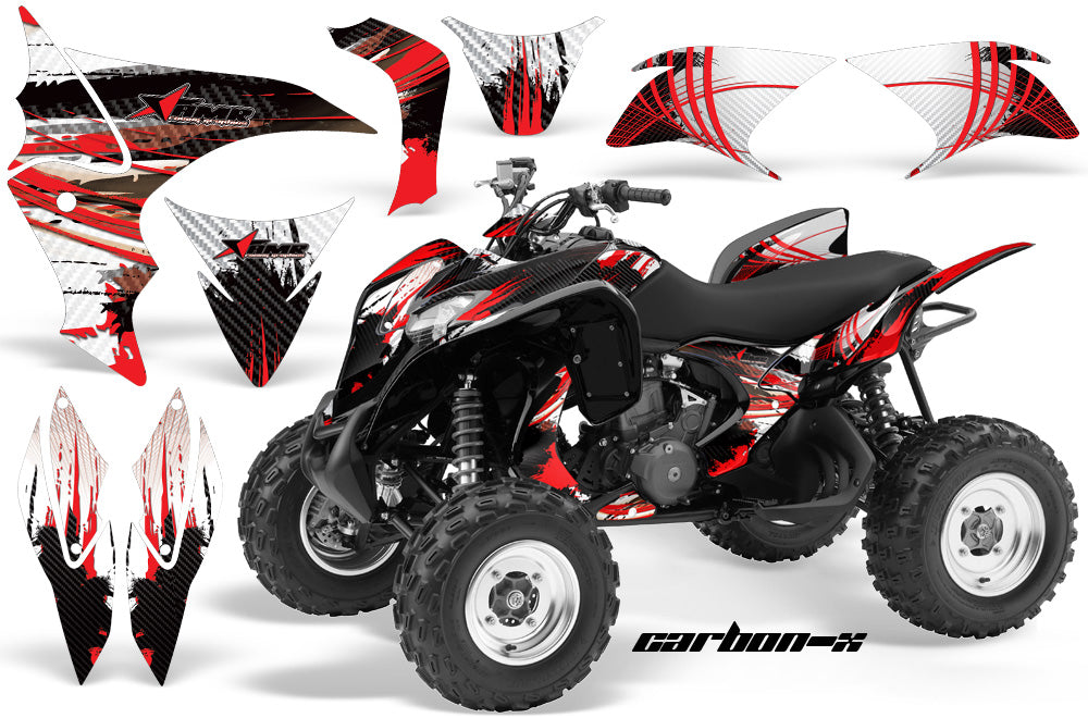 ATV Graphics Kit Quad Decal Sticker Wrap For Honda TRX700XX 2009-2015 CARBONX RED-atv motorcycle utv parts accessories gear helmets jackets gloves pantsAll Terrain Depot