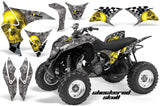 ATV Graphics Kit Quad Decal Sticker Wrap For Honda TRX700XX 2009-2015 CHECKERED YELLOW SILVER
