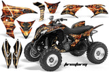 ATV Graphics Kit Quad Decal Sticker Wrap For Honda TRX700XX 2009-2015 FIRESTORM BLACK