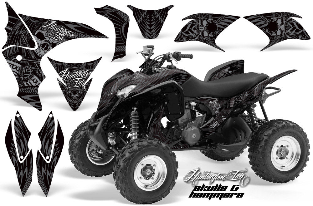 ATV Graphics Kit Quad Decal Sticker Wrap For Honda TRX700XX 2009-2015 HISH BLACK-atv motorcycle utv parts accessories gear helmets jackets gloves pantsAll Terrain Depot
