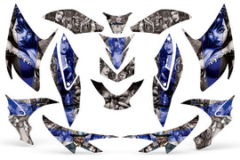 ATV Graphics Kit Quad Decal Sticker Wrap For Honda TRX700XX 2009-2015 HATTER BLUE SILVER-atv motorcycle utv parts accessories gear helmets jackets gloves pantsAll Terrain Depot
