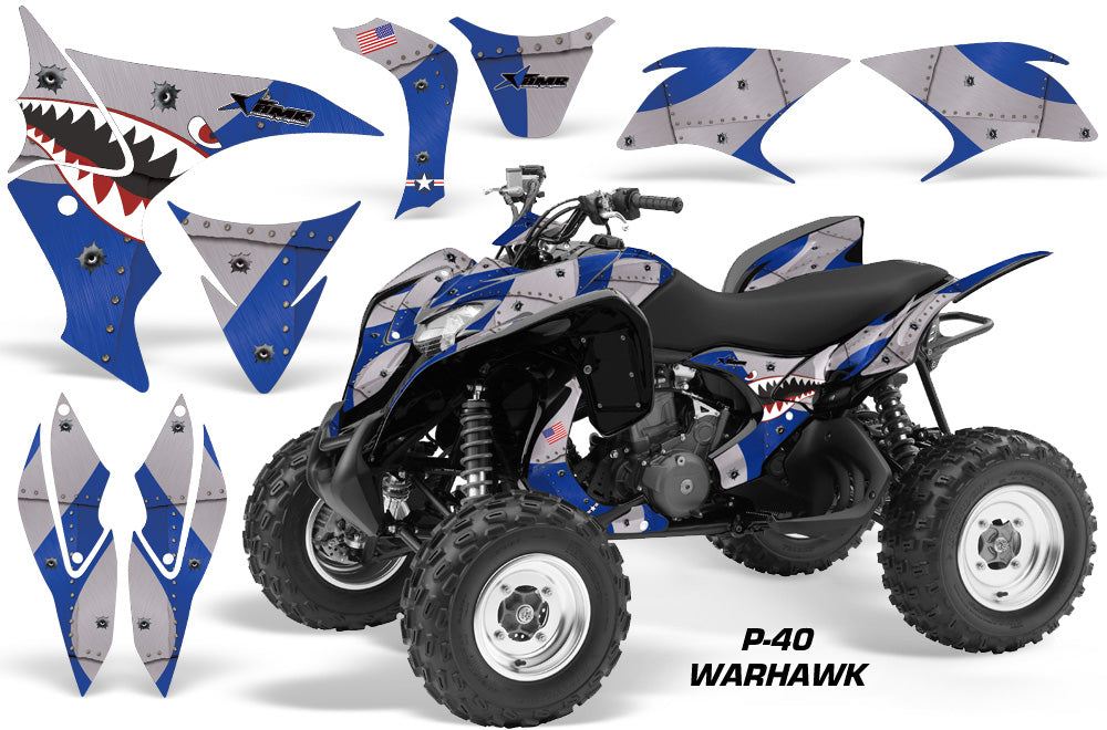 ATV Graphics Kit Quad Decal Sticker Wrap For Honda TRX700XX 2009-2015 WARHAWK BLUE-atv motorcycle utv parts accessories gear helmets jackets gloves pantsAll Terrain Depot