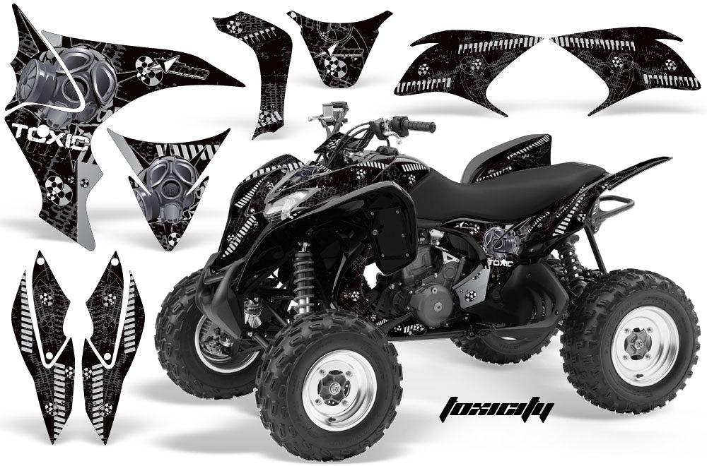 ATV Graphics Kit Quad Decal Sticker Wrap For Honda TRX700XX 2009-2015 TOXIC SILVER BLACK-atv motorcycle utv parts accessories gear helmets jackets gloves pantsAll Terrain Depot
