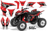 ATV Graphics Kit Quad Decal Sticker Wrap For Honda TRX700XX 2009-2015 TRIBAL BLACK RED