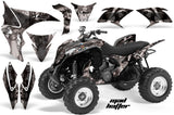 ATV Graphics Kit Quad Decal Sticker Wrap For Honda TRX700XX 2009-2015 HATTER BLACK SILVER