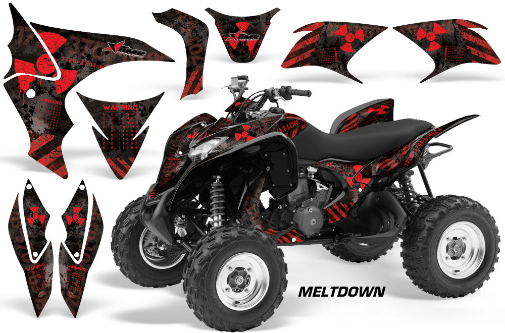 ATV Graphics Kit Quad Decal Sticker Wrap For Honda TRX700XX 2009-2015 MELTDOWN RED BLACK-atv motorcycle utv parts accessories gear helmets jackets gloves pantsAll Terrain Depot