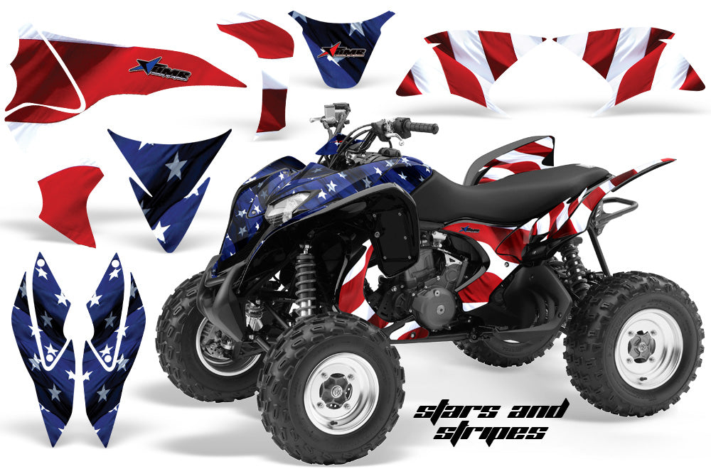 ATV Graphics Kit Quad Decal Sticker Wrap For Honda TRX700XX 2009-2015 USA FLAG-atv motorcycle utv parts accessories gear helmets jackets gloves pantsAll Terrain Depot