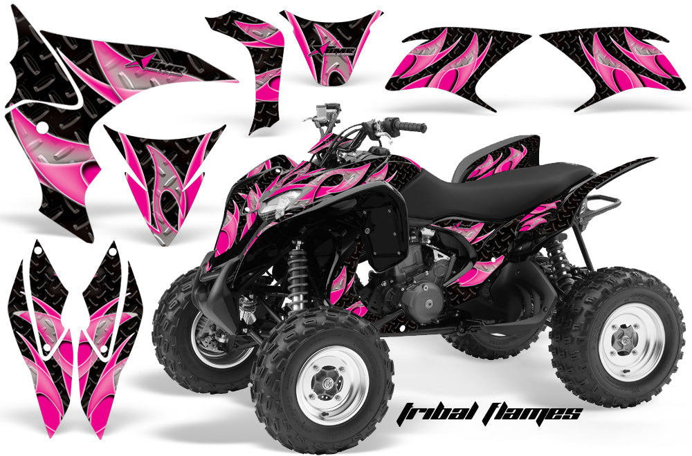 ATV Graphics Kit Quad Decal Sticker Wrap For Honda TRX700XX 2009-2015 TRIBAL PINK BLACK-atv motorcycle utv parts accessories gear helmets jackets gloves pantsAll Terrain Depot