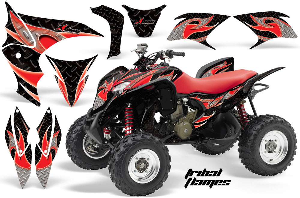 ATV Graphics Kit Quad Decal Sticker Wrap For Honda TRX700XX 2009-2015 TRIBAL RED BLACK-atv motorcycle utv parts accessories gear helmets jackets gloves pantsAll Terrain Depot