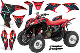 ATV Graphics Kit Quad Decal Sticker Wrap For Honda TRX700XX 2009-2015 ZOMBIE RED