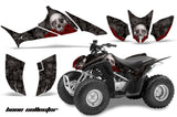 ATV Graphics Kit Quad Decal Sticker Wrap For Honda TRX90 2006-2018 BONES BLACK