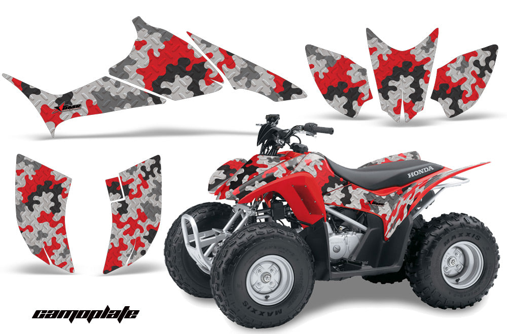 ATV Graphics Kit Quad Decal Sticker Wrap For Honda TRX90 2006-2018 CAMOPLATE RED-atv motorcycle utv parts accessories gear helmets jackets gloves pantsAll Terrain Depot
