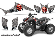 Load image into Gallery viewer, ATV Graphics Kit Quad Decal Sticker Wrap For Honda TRX90 2006-2018 CHECKERED RED SILVER-atv motorcycle utv parts accessories gear helmets jackets gloves pantsAll Terrain Depot