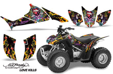 Load image into Gallery viewer, ATV Graphics Kit Quad Decal Sticker Wrap For Honda TRX90 2006-2018 EDHLK BLACK-atv motorcycle utv parts accessories gear helmets jackets gloves pantsAll Terrain Depot