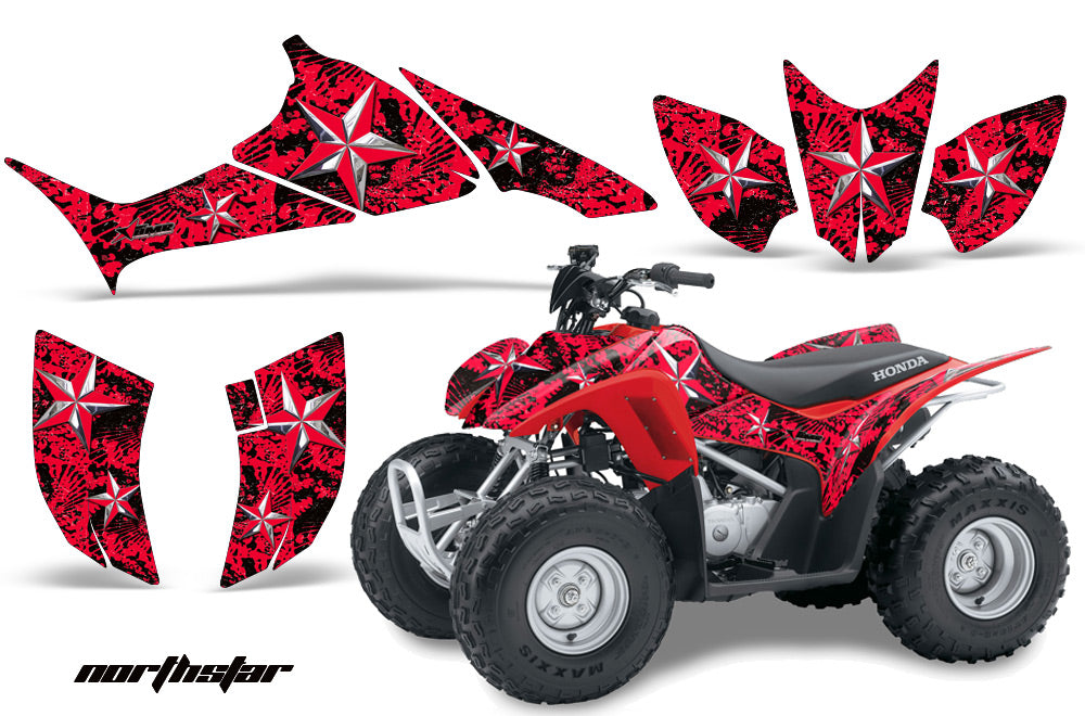 ATV Graphics Kit Quad Decal Sticker Wrap For Honda TRX90 2006-2018 NORTHSTAR RED CHROME-atv motorcycle utv parts accessories gear helmets jackets gloves pantsAll Terrain Depot