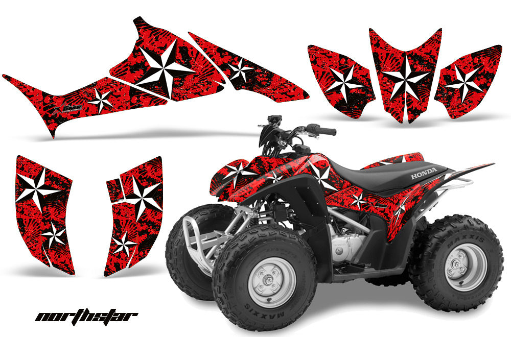 ATV Graphics Kit Quad Decal Sticker Wrap For Honda TRX90 2006-2018 NORTHSTAR RED-atv motorcycle utv parts accessories gear helmets jackets gloves pantsAll Terrain Depot