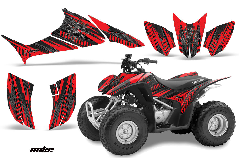 ATV Graphics Kit Quad Decal Sticker Wrap For Honda TRX90 2006-2018 NUKE RED-atv motorcycle utv parts accessories gear helmets jackets gloves pantsAll Terrain Depot