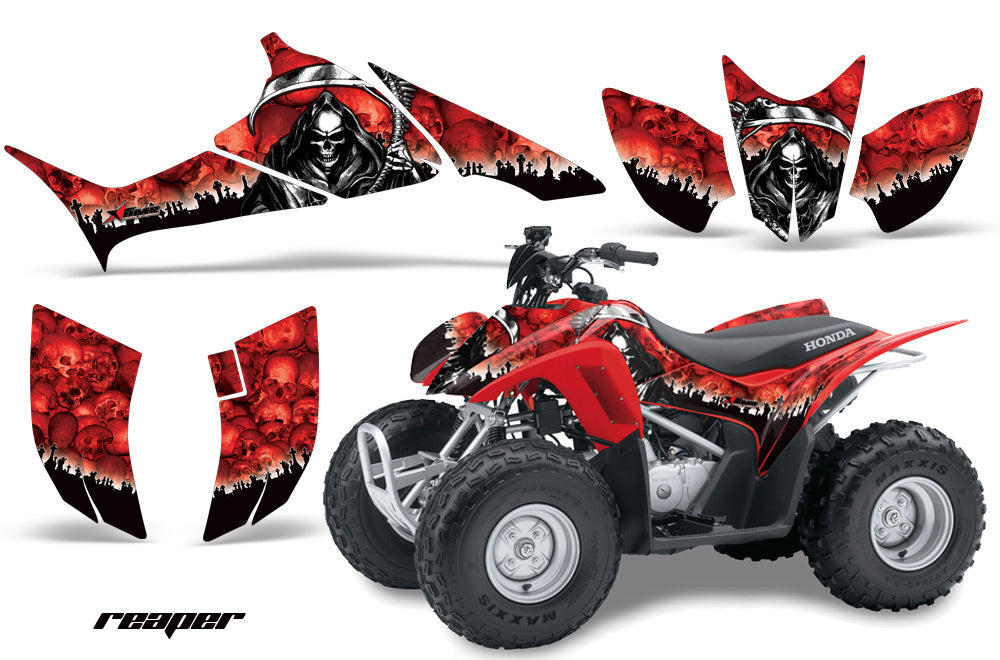 ATV Graphics Kit Quad Decal Sticker Wrap For Honda TRX90 2006-2018 REAPER RED-atv motorcycle utv parts accessories gear helmets jackets gloves pantsAll Terrain Depot