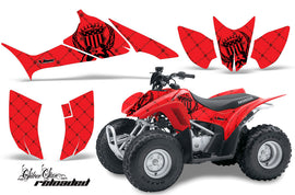 ATV Graphics Kit Quad Decal Sticker Wrap For Honda TRX90 2006-2018 RELOADED BLACK RED-atv motorcycle utv parts accessories gear helmets jackets gloves pantsAll Terrain Depot