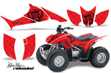 ATV Graphics Kit Quad Decal Sticker Wrap For Honda TRX90 2006-2018 RELOADED BLACK RED