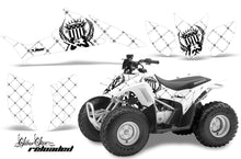 Load image into Gallery viewer, ATV Graphics Kit Quad Decal Sticker Wrap For Honda TRX90 2006-2018 RELOADED BLACK WHITE-atv motorcycle utv parts accessories gear helmets jackets gloves pantsAll Terrain Depot