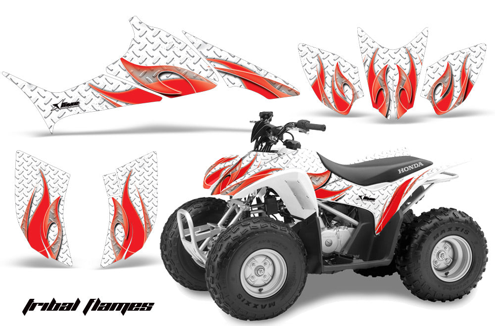ATV Graphics Kit Quad Decal Sticker Wrap For Honda TRX90 2006-2018 TRIBAL RED WHITE-atv motorcycle utv parts accessories gear helmets jackets gloves pantsAll Terrain Depot