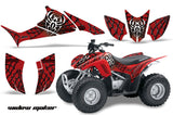 ATV Graphics Kit Quad Decal Sticker Wrap For Honda TRX90 2006-2018 WIDOW BLACK RED