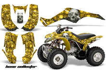 Load image into Gallery viewer, ATV Graphics Kit Quad Decal Wrap For Honda Sportrax TRX250 2002-2005 BONES YELLOW-atv motorcycle utv parts accessories gear helmets jackets gloves pantsAll Terrain Depot